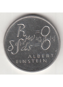 SVIZZERA 5 FRANCHI Commemorativi 1979 Einstein Formula Rame-nickel 